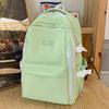 School bag children girls elementary school students solid color backpack junior high school students high school students high quality
