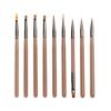 Ice Transparent Japanese Gray Nail Art Brush Set for Liner, Drawing, Flowers, and Gradient Gel