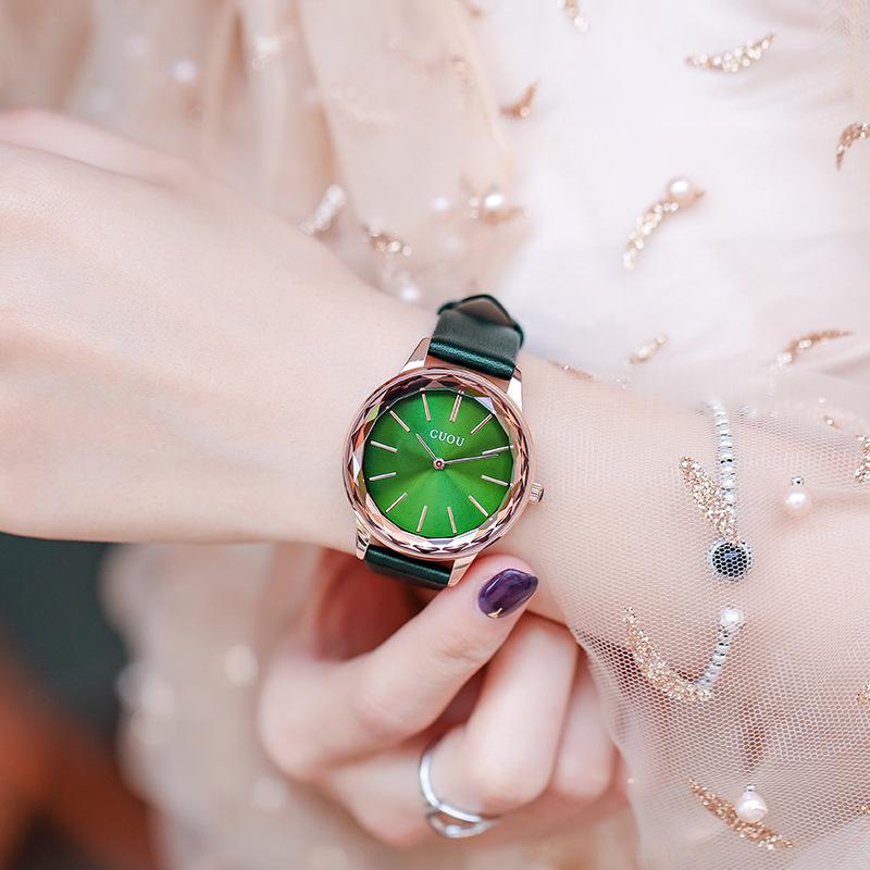 Waterproof Quartz Watch Genuine Leather Watch Simple Fashion Belt Watch Ladies Watch