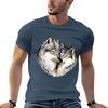 wolf TShirt Basic Simple Design Short Sleeve Shirt