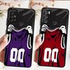 Jersey Numbers Case for Motorola Moto G50 G52 G32 G51 G73 G53 G30 G60s G22 Edge40 G71 Edge 20 Pro 30 Lite Phone Cover