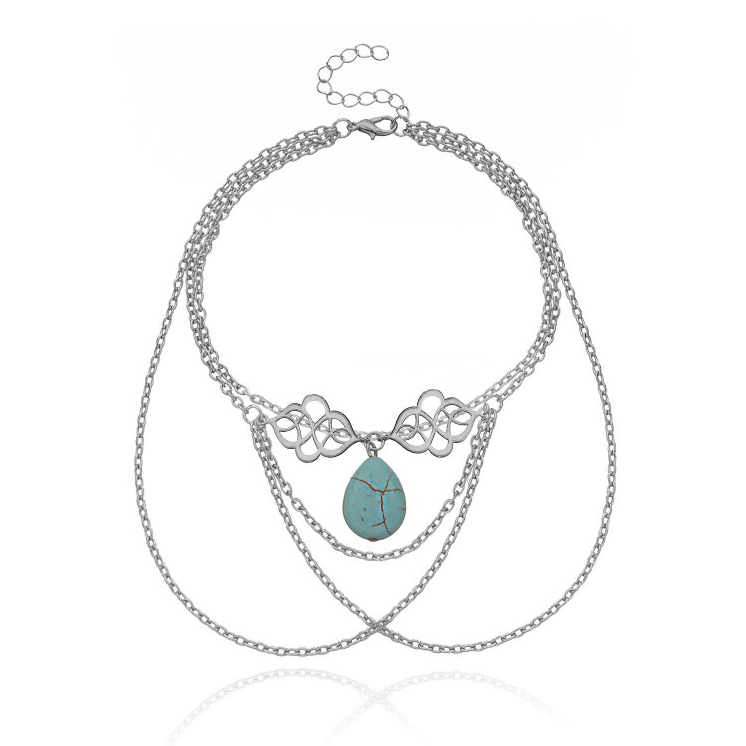

Arm chain jewelry, hollow auspicious pendant, water drop turquoise fringed arm chain bracelet bracelet jewelry срібний