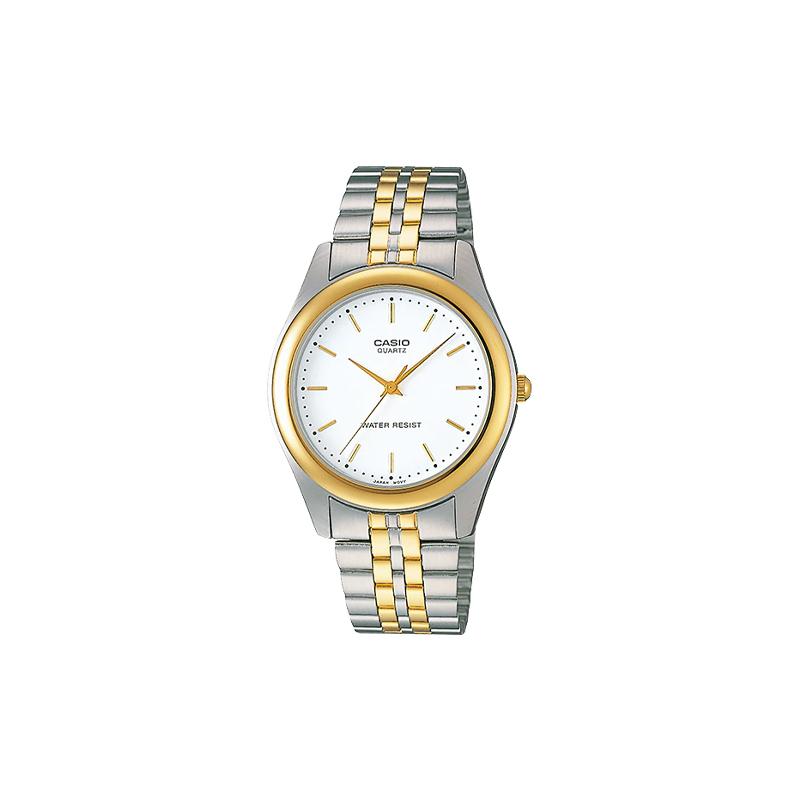 

Casio STANDARD series ENTICER series classic business waterproof quartz movement stainless steel strap Japanese and Korean watch men s MTP-1129G-7A белый