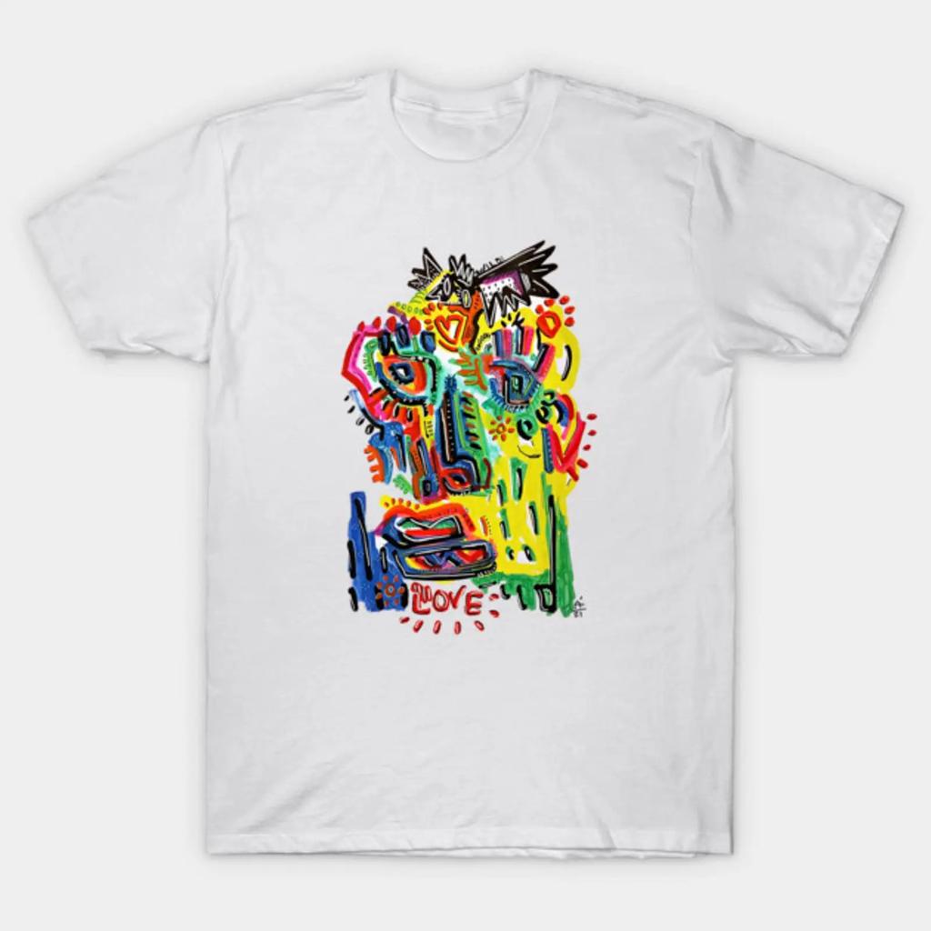 Face T Shirt Vintage Soft Homme Slightly Streetwear Stylish Designer Clothes Versatile Fashion Unisex Stretched