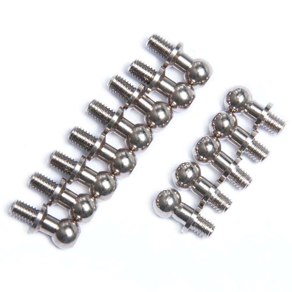 MIBIDAO 13Pcs Metal Hex Ball Head Screws For 1/10 Sakura D4 Racing Drift RC Crawler Car Ball Joint Linkage Rod End Spare Parts