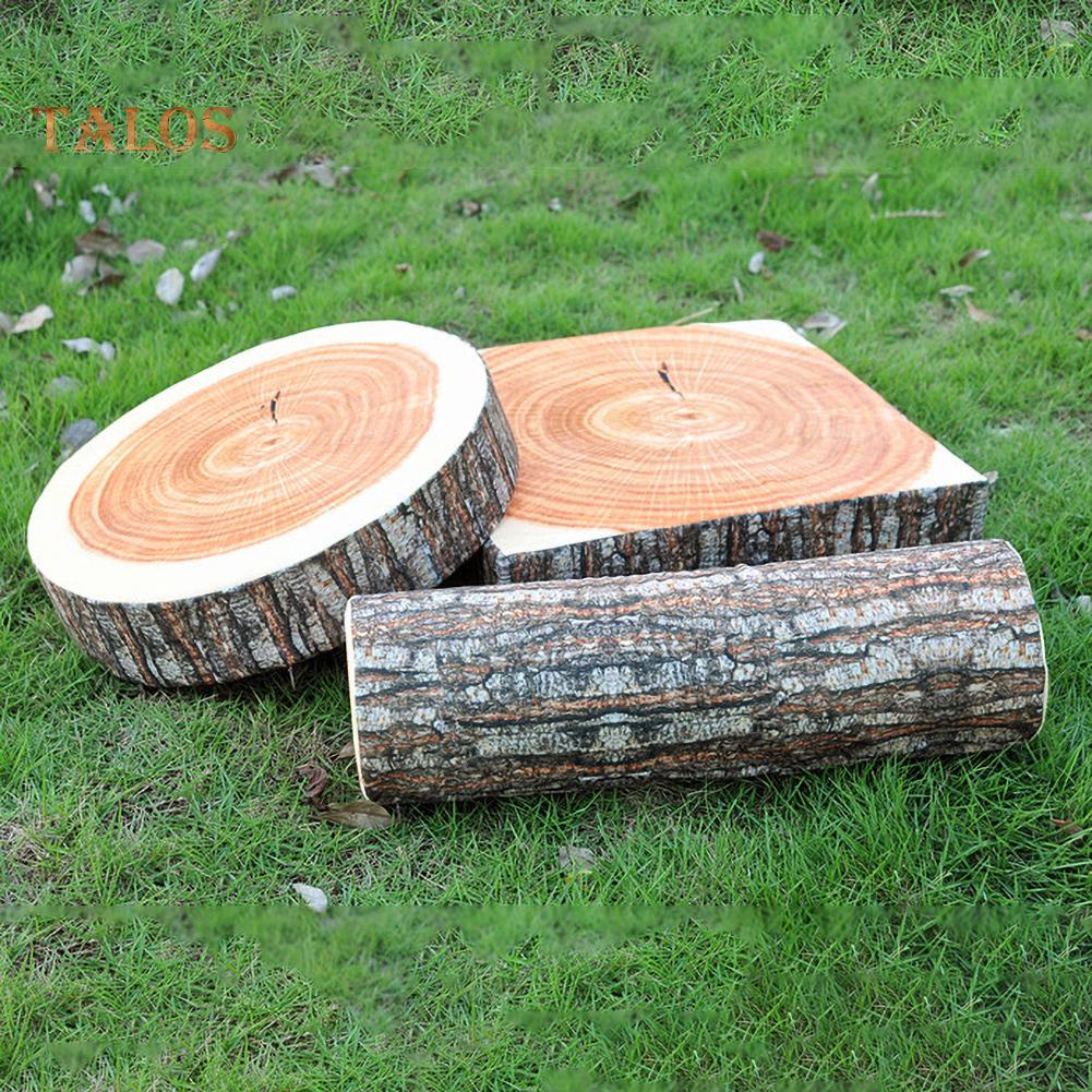 tree stump floor pillow