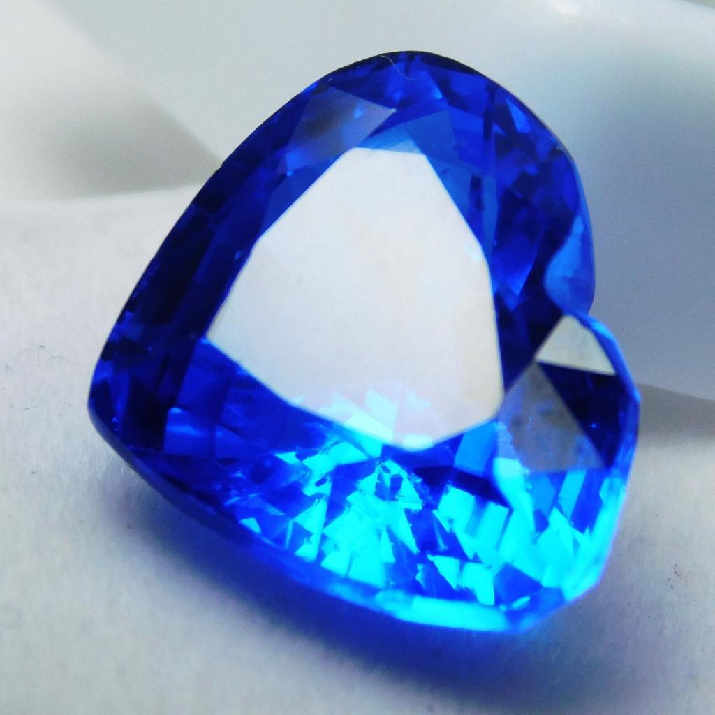 Natural Blue Tanzanite Loose Gemstone Heart Cut 7.95 Ct for Jewelry for Jewelry Making and Crafts