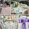 Quimoy 12 Pack Purple Satin Table Runner 12 x 108 Inch, Table Runner for Party Wedding Banquet Birthday Graduation Decoration, Bright Silk Smooth