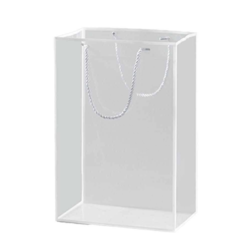 

10 шт. Прозрачный пластиковый подарочный пакет для цветов, букета, свадебного фестиваля, сувениров, упаковка, сумка, коробка для конфет 35 см x 15 см x 24,5 см 25x15x35cm