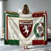 Torino Fc Print Flannel Blanket High Quality Warm Comfortable Cover for All Seasons Perfect for Gifts Home Decor