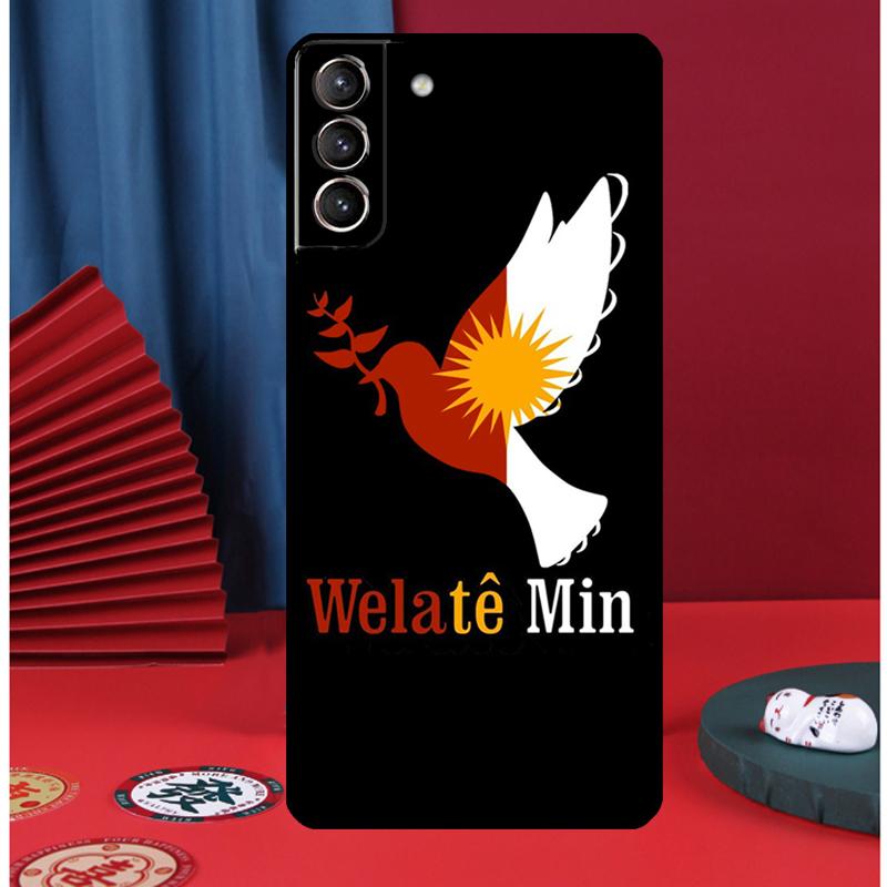 Yazidi Flag Ezidxan Phone Case For Samsung Galaxy S24 Ultra S9 S10 S20 FE S21 S22 S23 Plus S25 Ultra Back Cover
