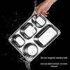 777 Stainless Steel 304 Divided Lunch Tray