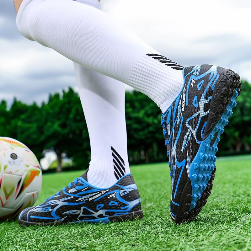 Męskie Buty Piłkarskie Sportowe Treningowe Buty Piłkarskie - Miękkie Ultralekkie Oddychające Profesjonalne Trampki z Kolcami na Trawę Unisex