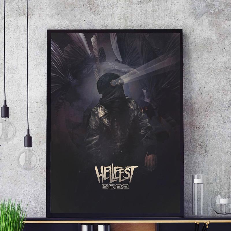 Hellfest Lineup 2022 Poster Metal Music Festival Wall Art Picture Canvas HD Print Bedroom Mural Home Decoration Painting Cuadros