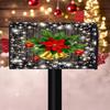 Winter Magnetic Mailbox Cover Standard Size 18 X 21in Merry Christmas Mailbox Wraps Cover Holiday Post Letter Box Cover for Outdoor Garden Yard Decor
