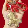 Fashion New Year Pendant New Zodiac Key Ring Backpack Pendant Horse Keychain  Car Keychain