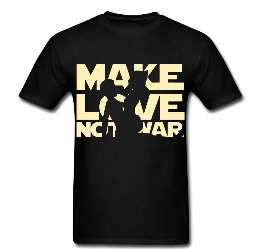 

Make love not war Heart peace happy fun couple T shirt tee Unisex 4XL