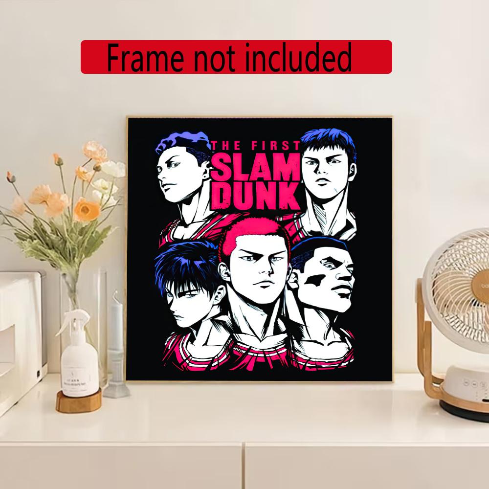 Slam Dunk Chibi 5D Diy Diamond Painting Round Diamond Mosaic Suitable For Beginners Diamond Painting Rhinestones Gift Frameless