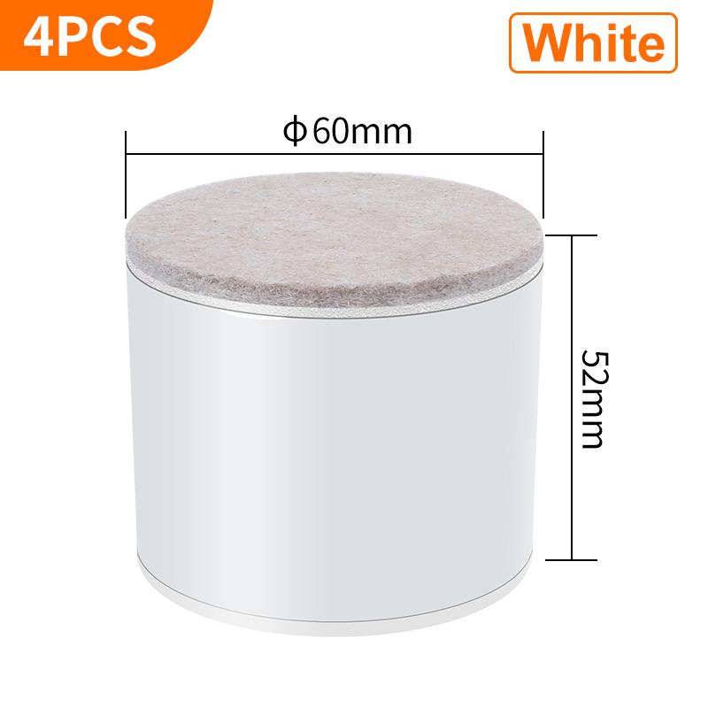 4PCS Carbon Steel Furniture Riser Beg Leg Raiser Adds Height To Heavy Furniture Round Square Sofa Chair Table Feet Riser Black