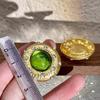 1 Pair Sparkling Design Green Crystal Earrings Green Crystal Sparkling Earrings  Women Jewelry