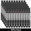 3-100 Pcs/Set Permanent Marker Pen Fine Point Waterproof Ink Thin Nib Crude Nib Black Blue Red Ink 2-3mm Fine Color Marker Pens
