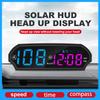 Solar Powered Charging Car HUD Head-Up Display GPS Compass Display