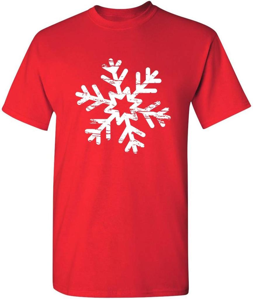 Christmas Snowflake Novelty Xmas Graphic TShirt 100 Cotton ONeck Short Sleeve Summer Casual Mens Tshirt Streetwear