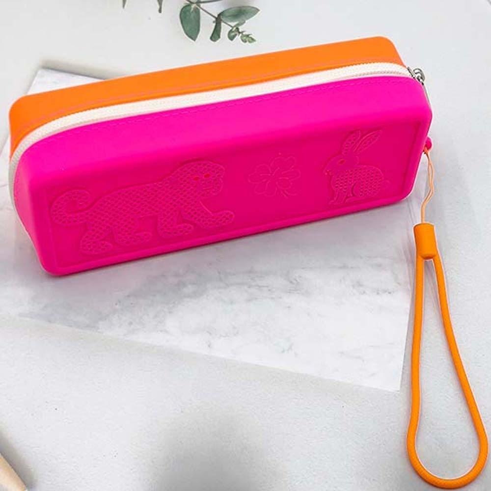 Flexible Silicone Waterproof Glasses Box Fast Drying Breathable Pencil Case Gym Workout Style 11