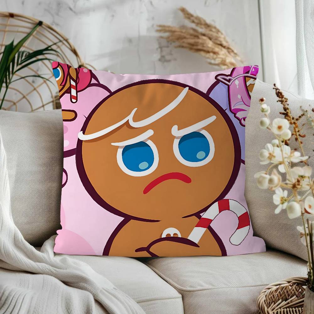 

Аниме Cookie Run K-Kingdom Персонализированная наволочка для подушки Детская спальня Декор для дикой вечеринки Наволочка Подарок на день рождения ребенка 16x16Inch
