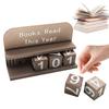 3D Printed Reading Tracker with Clear Text and Numbers Bookish Track Shelf Ornament for Desk Office Bookshelf Decoration