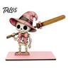 Halloween Paper Towel Holder Wooden Holder, Cute Patchwork Ghost Napkin Stand, Party Supplies Rustic Roll Dispenser for Kitchen Dining Table