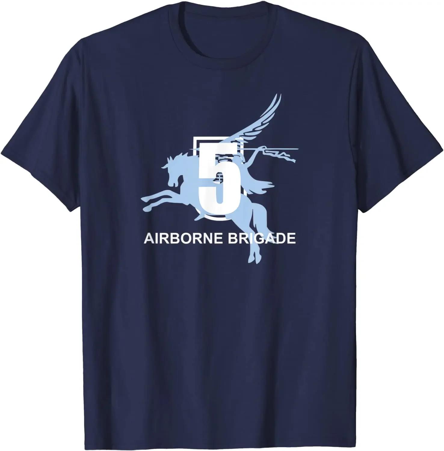 

UK Joint Rapid Deployment Force 5 Airborne Brigade TShirt Summer Cotton ONeck Short Sleeve Mens T Shirt New S3XL 4XL