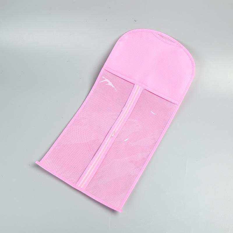 PVC Portable Dustproof Non-woven Wig Bag with Hanger Customizable Logo 29 x 60 cm 637₽
