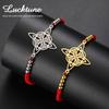 Lucktune Vintage Witch Knot Pendant Bracelets for Women Nudo De Bruja Stainless Steel Witchcraft Amulet Lucky Bracelets Jewelry