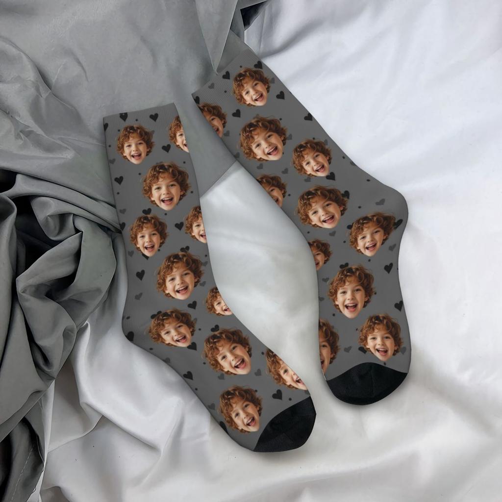 Maßgeschneiderte gesichtsgeformte Socken Unisex personalisierte Socken Personalisierte Socken mit Bild Fotosocken Maßgeschneiderte Socken als Geschenk