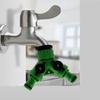 Splitter Connect Green Coupler G3/4 Female Thread Plastic Garden Hose Fitting With Tap Shut Off For Gardening Flower Beds Lawns Vegetables Car Washing