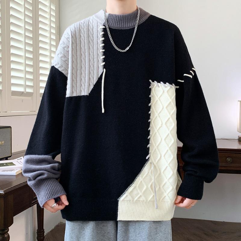 Men's Autumn/Winter Casual Round Neck Loose Knitted Sweater
