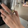 Korean-Japanese Twist Weave Star Tassel Adjustable Ring for Women