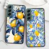 Mediterranes Zitronen Handyhülle Für Samsung Galaxy S22 S25 Ultra S21 S10 Plus S26 Edge S20 S23 S24 FE Cover Silikon Weich TPU