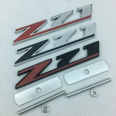 1 Stück Car Styling Zinklegierung Verchromung Z71 Emblem Kühlergrill-Badge Heckklappen-Badge Seitenlogo-Aufkleber für Ch-evrol//et