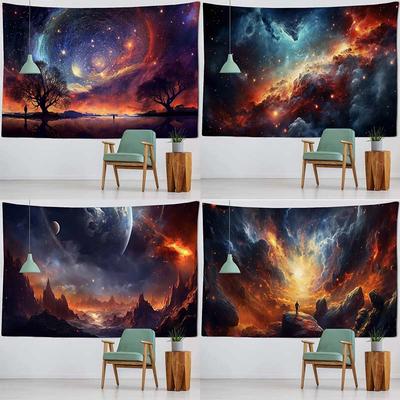 Galaxie Univers Landschaftsmuster Wandteppich Heim Wanddekoration Wandteppich Schlafzimmer Wohnzimmer Wandteppich