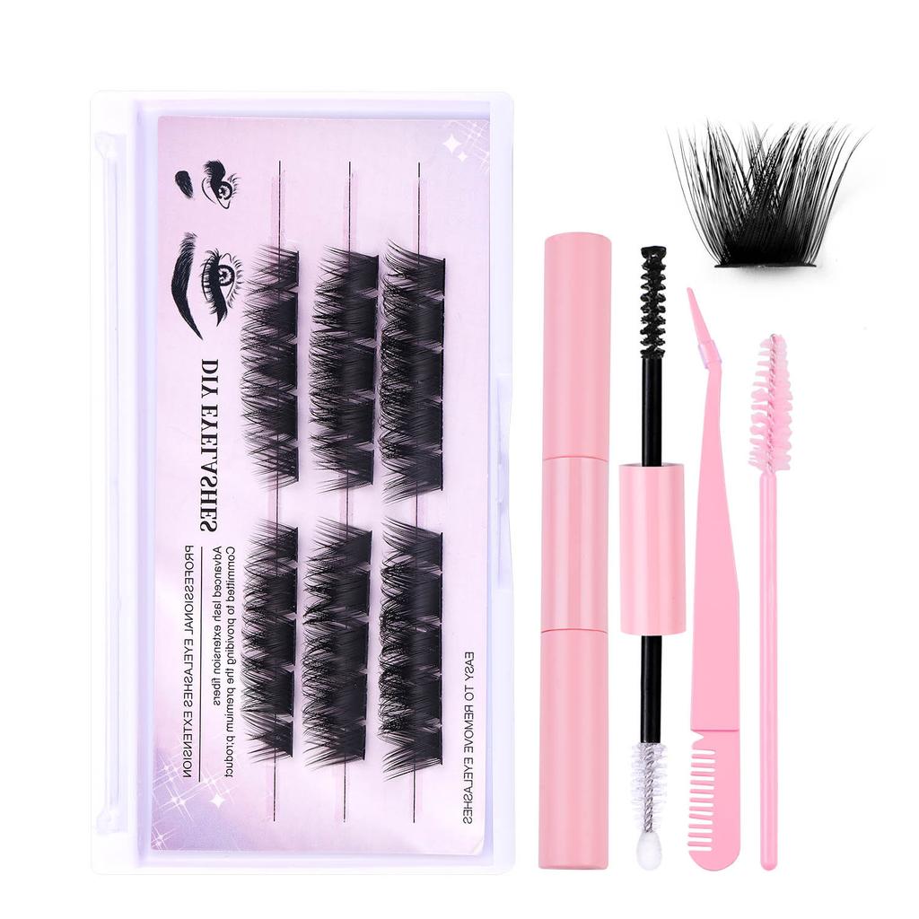 Diy Single Cluster D Curved Hair False Eyelashes Dense Natural Segmented Grafted Eyelashes