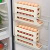 4 Tiers Egg Holder Automatic Rolling Egg Dispenser For Refrigerator Organizer Eggs Storage Container for Countertop
