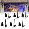 4/6Pcs Christmas Garage Door Banner Clips Spring Bracket Quick Installation Festive Garage Door Hangers