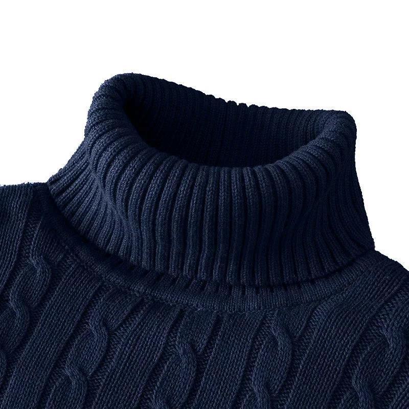 Pánský pletený svetr s rolákem Slim Fit – kolekce podzim/zima 2023