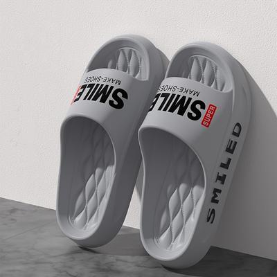 Diapositives d'oreiller unisexes tendance, Chaussures confortables à séchage rapide pour la maison et la salle de bain, Diapositives d'été légères à semelle souple en EVA