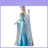 Requintada Boneca Princesa Elsa Anna de PVC Frozen Cabelo Longo Branca de Neve Decoração para Casa
