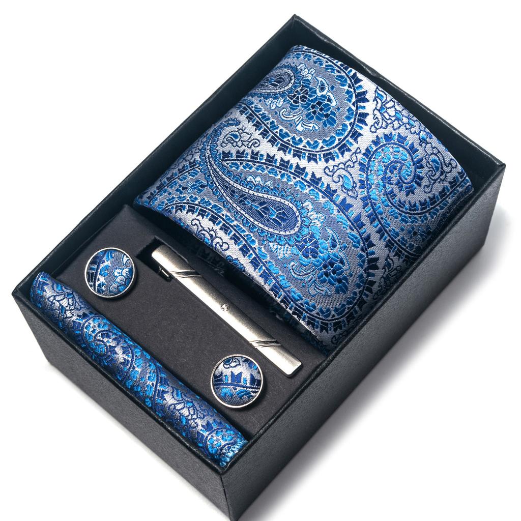 1200-Pin Men'S Tie Net Color Gift Box Tie Set Group Business Dress Wedding Tie Factory