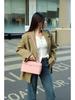 Genuine Cowhide Leather Makeup Crossbody Bag - Elegant, Versatile, Candy-Colored Women's Handheld Tote