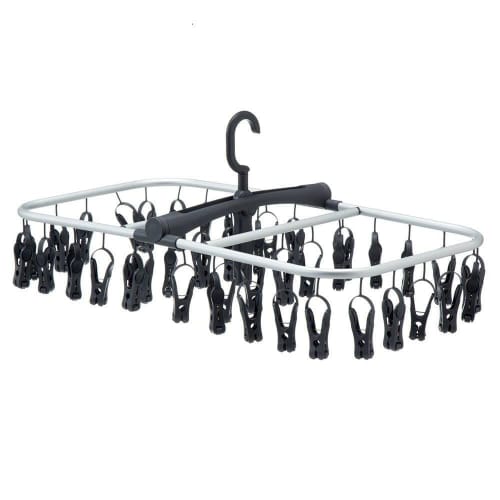 CAINZ Easy Pull Interior Hanger, 40 Pinch, 65cm Wide X 35cm Deep X 27cm High, Square Laundry Hanger, Clothes Drying Rack